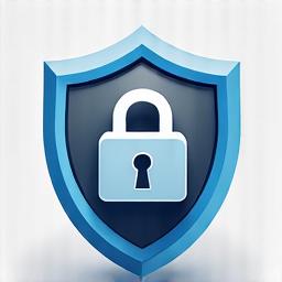 Data privacy shield and lock icon for security
